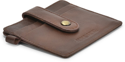 Yellowcoin Genuine leather Credit/Debit Card Card Holder & Mini Wallet for Men 6 Card Holder(Set of 1, Tan)