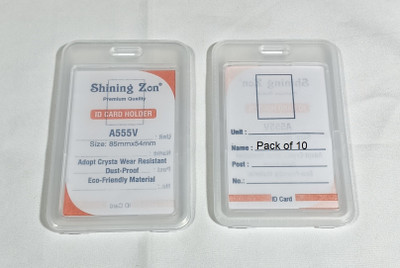 SHINING ZONN 1 Card Holder(Set of 10, White)