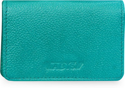 ABYS Genuine Leather RFID with 5 Card Slots Wallet for Men and Women 4 Card Holder(Set of 1, Green)