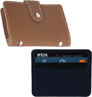 Encelade 24 Card Holder(Set of 2, Brown, Blue)