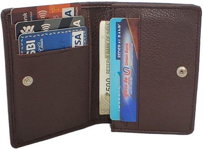RAGE GAZE ATM & Credit Card 6 Card Holder(Set of 1, Brown)