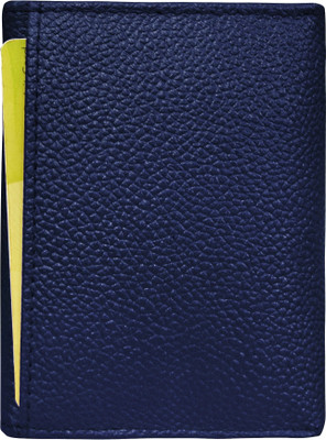 ABYS Genuine Leather RFID with 5 Card Slots Wallet for Men and Women 4 Card Holder(Set of 1, Blue)