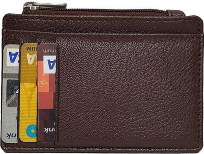 RURAL CRAFT ATM & Credit Card Brown 6 Card Holder(Set of 1, Brown)