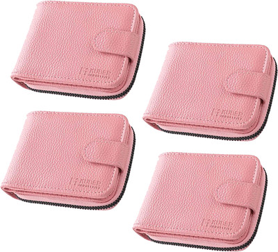 KUBER INDUSTRIES 12 Card Holder(Set of 4, Pink)