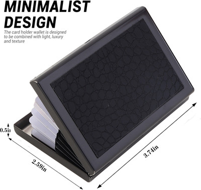 Style 98 8 Card Holder(Set of 1, Black)