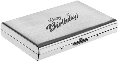 UJJi 6 Card Holder(Set of 1, Silver)