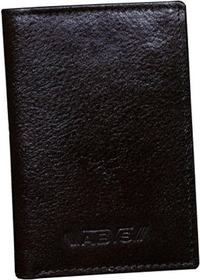 ABYS Long-Lasting Black Genuine Leather Wallet for Men and Boy's 6 Slots 6 Card Holder(Set of 1, Black)