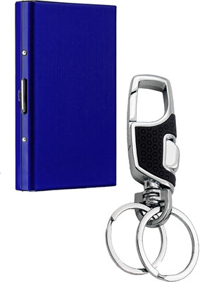 Encelade 6 Card Holder(Set of 2, Blue, Black)