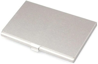 zaphod 10 Card Holder(Set of 1, Silver)