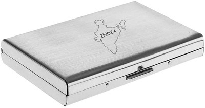 UJJi 6 Card Holder(Set of 1, Silver)