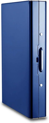 Flipkart SmartBuy Premium Blue Eight Slot RFID Blocking Credit/Debit 8 Card Holder(Set of 1, Blue)