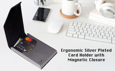Style 98 6 Card Holder(Set of 1, Silver)