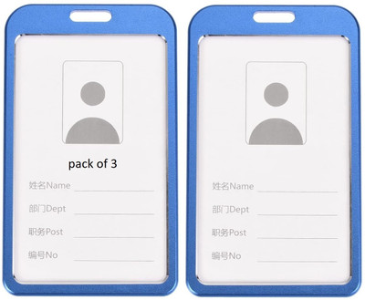SHINING ZONN 1 Card Holder(Set of 3, Blue)