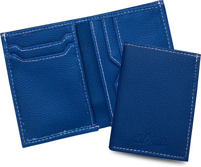 MATSS Leather Unisex Card Holder | Wallets | Credit card holder 6 Card Holder(Set of 1, Blue)