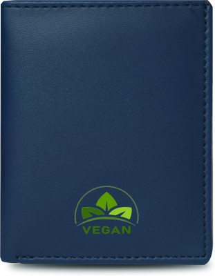 VEGAN Men & Women Casual, Ethnic, Evening/Party, Formal, Travel, Trendy Blue Artificial Leather Wallet(6 Card Slots)