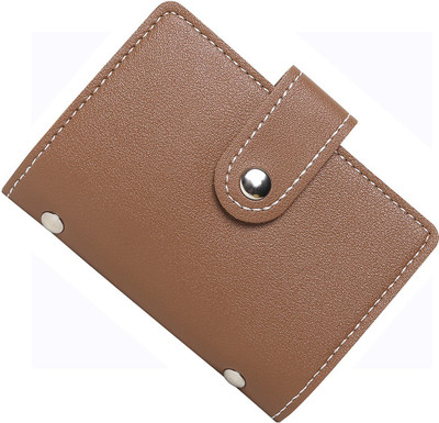 Encelade 24 Card Holder(Set of 1, Brown)