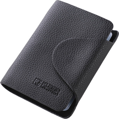 KUBER INDUSTRIES Card Holder Wallet 12 Card Holder(Set of 1, Black)