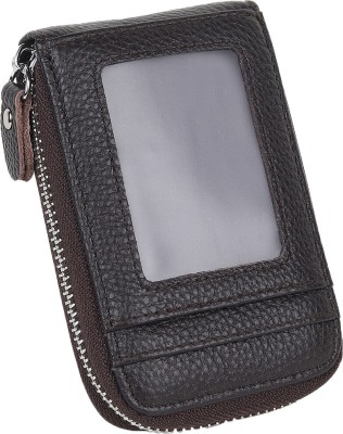 Encelade 15 Card Holder(Set of 1, Brown)