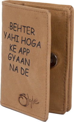 Style 98 8 Card Holder(Set of 1, Tan)