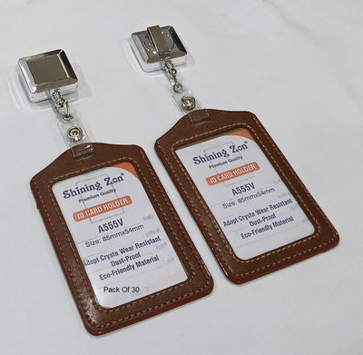 SHINING ZON 1 Card Holder(Set of 30, Brown)