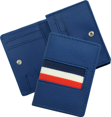 GREEN DRAGONFLY Blue PU Leather- Wallet For Men And Women 15 Card Holder(Set of 1, Blue)