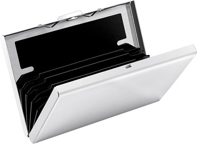 Labnoft 6 Card Holder(Set of 1, Silver)