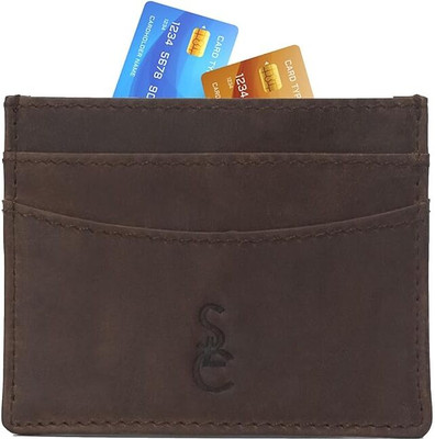 SLC 2 Card Holder(Set of 1, Brown)