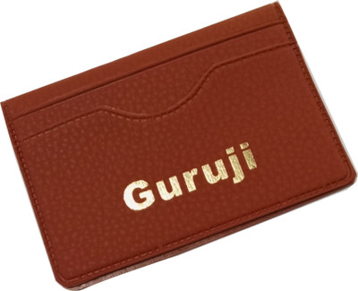 Musicar 1 Card Holder(Set of 1, Brown)