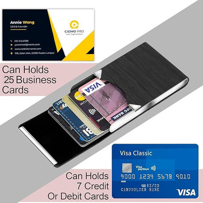 Jiyancreation 10 Card Holder(Set of 1, Black)