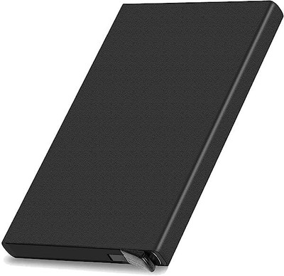 umis creation 4 Card Holder(Set of 1, Black)