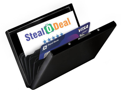 Encelade 6 Card Holder(Set of 1, Black)