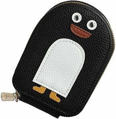 staragencies Cute Penguins PU Credit Card Holder, Mini Wallet Multislots Credit for Men/Women 10 Card Holder(Set of 1, Multicolor)