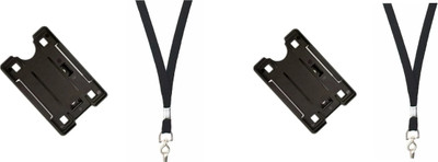 MAHADEVSHOP 1 Card Holder(Set of 1, Black)