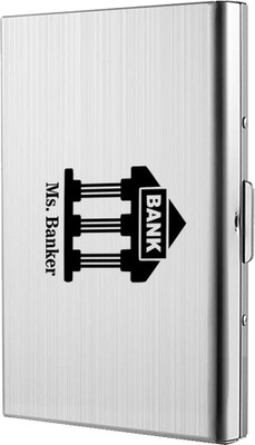 Encelade 6 Card Holder(Set of 1, Silver)