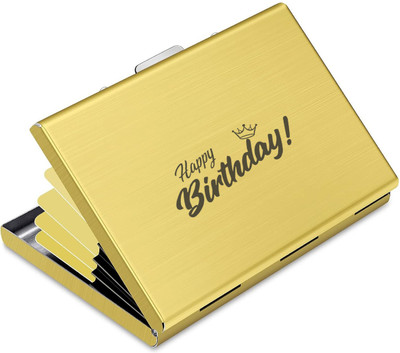 UJJi 6 Card Holder(Set of 1, Gold)