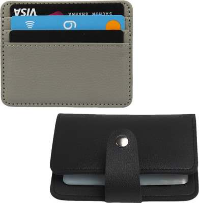 Flipkart SmartBuy 4 Card Holder(Set of 2, Grey, Black)