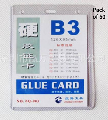 R K SALES 50 Card Holder(Set of 50, White)