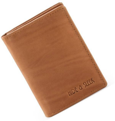 HIDE & SLEEK 4 Card Holder(Set of 1, Tan)