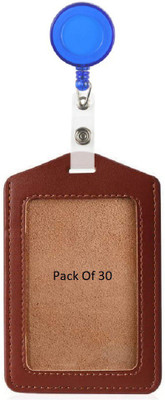 SHINING ZON 1 Card Holder(Set of 30, Brown)