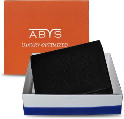 ABYS Men Casual, Ethnic, Evening/Party, Formal, Travel, Trendy Blue Genuine Leather Wallet(11 Card Slots, Pack of 2)
