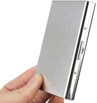 PeepalComm 6 Card Holder(Set of 1, Silver)