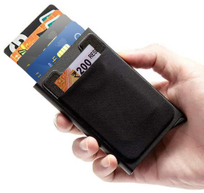 OFIXO 7 Card Holder(Set of 1, Black)