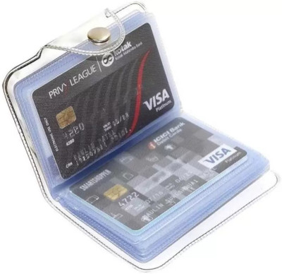 AMNEE 10 Card Holder(Set of 1, White)