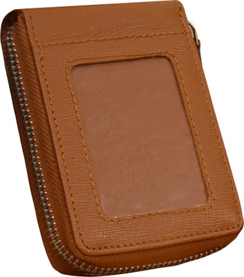 ABYS Genuine Leather Premium Card Wallet for Men 10 Card Holder(Set of 1, Tan)
