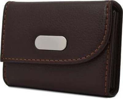 PEACORA 8 Card Holder(Set of 1, Brown)