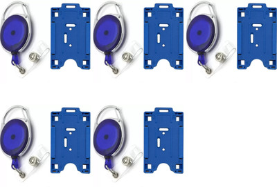R K SALES 1 Card Holder(Set of 5, Blue)
