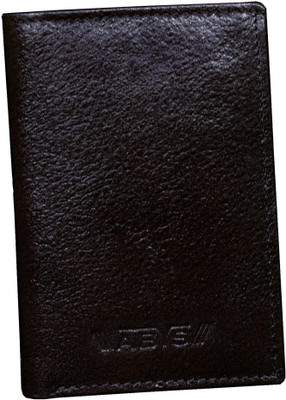 ABYS Genuine Leather Slim Card Holder for Men and Women Credit Debit ID Card Wallet 6 Card Holder(Set of 1, Black)