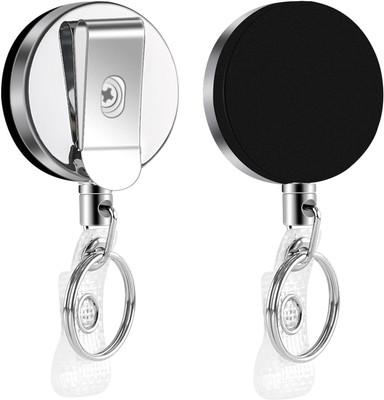SHINING ZONN 1 Card Holder(Set of 2, Silver)