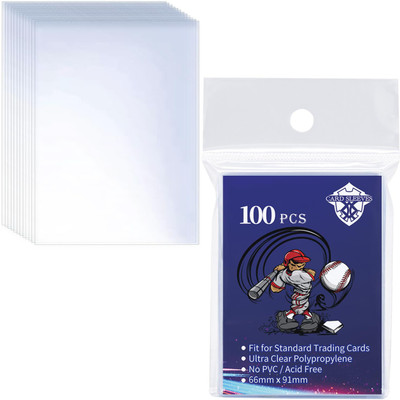 Climberty Trading Card Sleeve Series 100 Card Holder(Set of 1, White)
