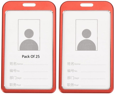 SHINING ZON 1 Card Holder(Set of 25, Red)